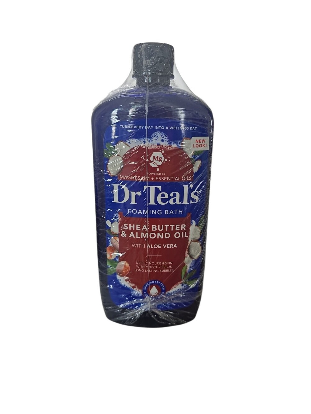 NWT Dr Teal's Shea Butter & Almond Oil Foaming Bath 3-Pack Magnesium Bath Soak